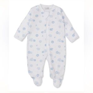 Kissy Kissy Baa Baa Baby Sheep Blue Zip Footie